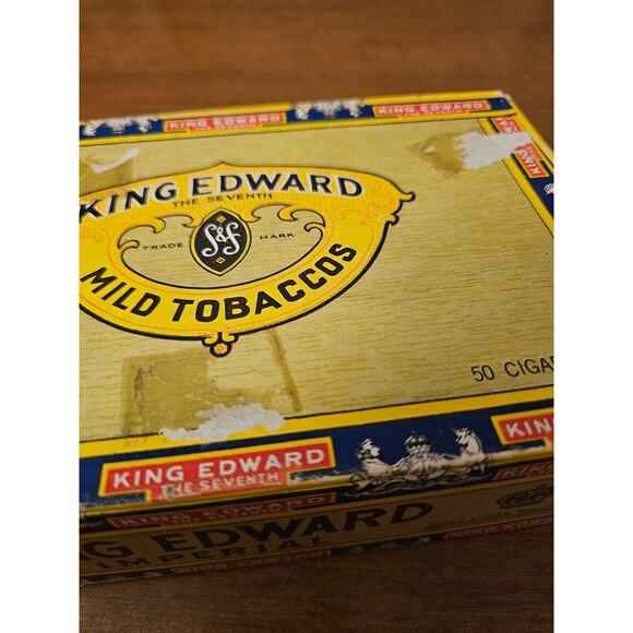 Vintage King Edward The Seventh Imperial Mild Tobacco Cigar Box- EMPTY(gg277) - Picture 11 of 11